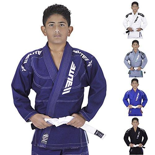 KIDS BJJ GI BRAZILIAN JIU JITSU GI UNIFORM KIMONO YOUTH FREE WHITE BELT BOY GIRL